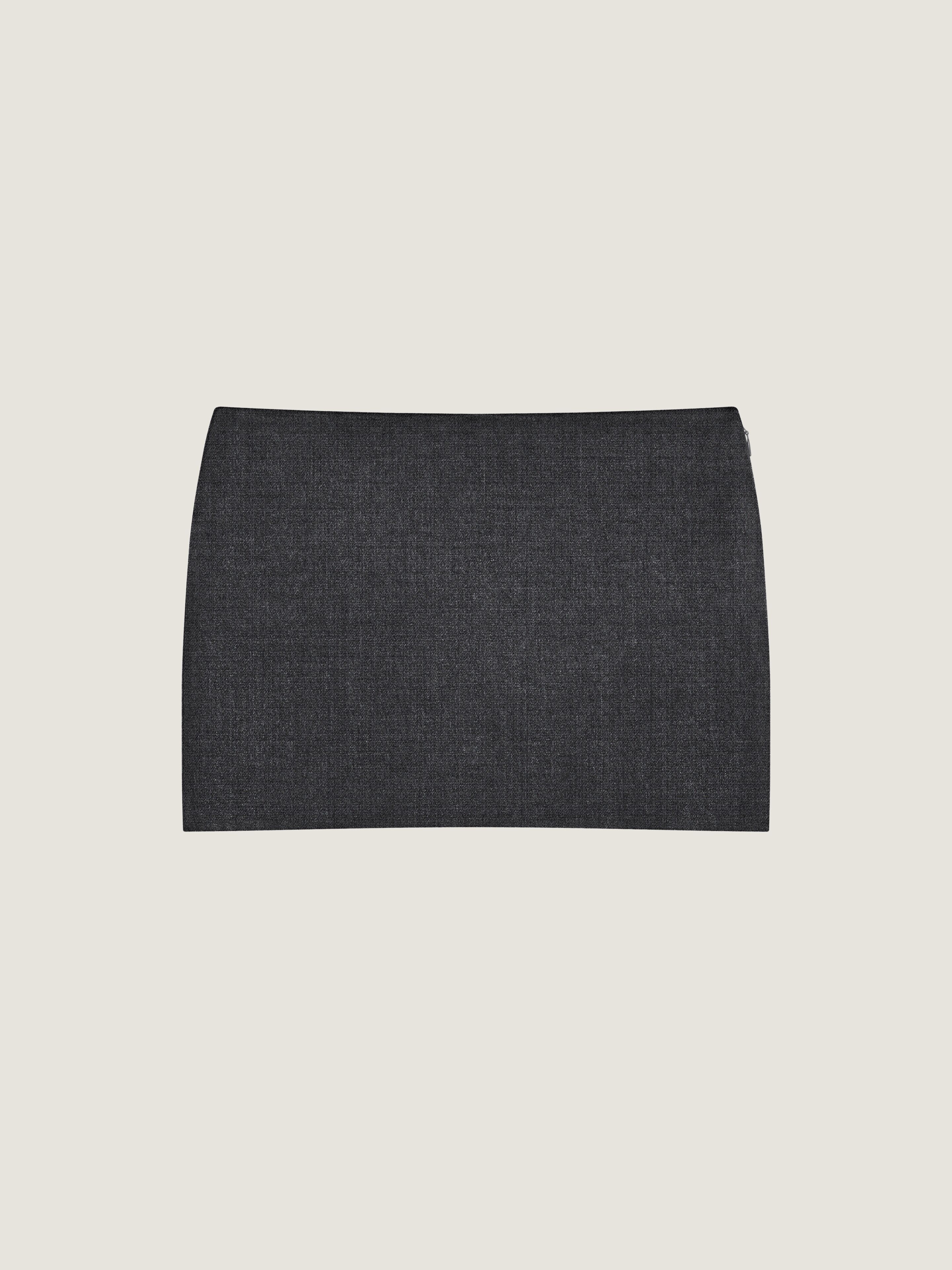 Mini skirt in wool